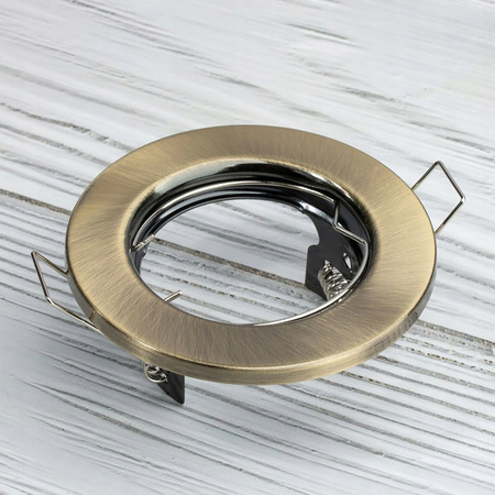 Einbaustrahler GU10, MR16 Einbauspot HALOGEN Runde Fest Antik Blech ARDALI LUMILED