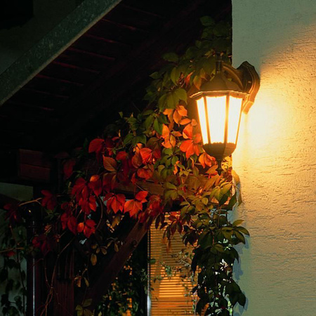 Außengarten-Fassadenlampe WANDLEUCHTE LED Retro Classic K 3012/1/D g E27 Su-Ma