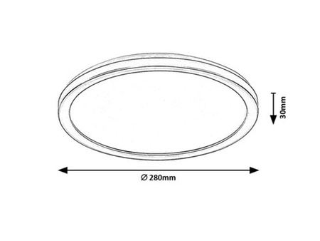 LED-Gartendeckenleuchte für den Außenbereich INVERNESS 15W CCT DIM IP44 WLAN Runde Deckenleuchte Weiß und Schwarz RABALUX
