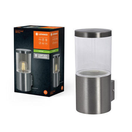 LED E27 IP44 IK03 Silber Endura Ledvance Gartenleuchte