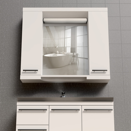 LED Badezimmer Wandleuchte 15W 1720lm 4000K Neutral Weiß Schwarz IP44 ALEX Sanico Goldlux