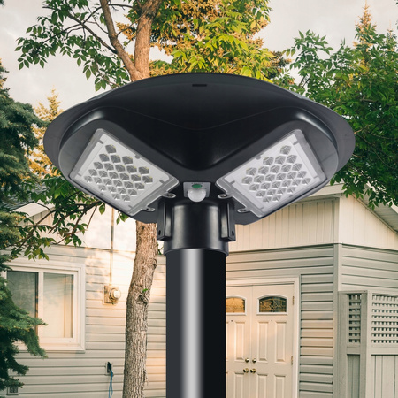 Lichtmast 3m Mast für Straßenlaternen Laternen Rund Schwarz