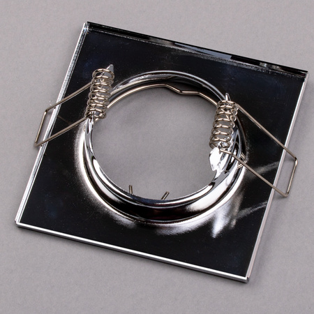 6x PAVO Chromblech MR16 GU10 LUMILED quadratische Halogeneinbauleuchte