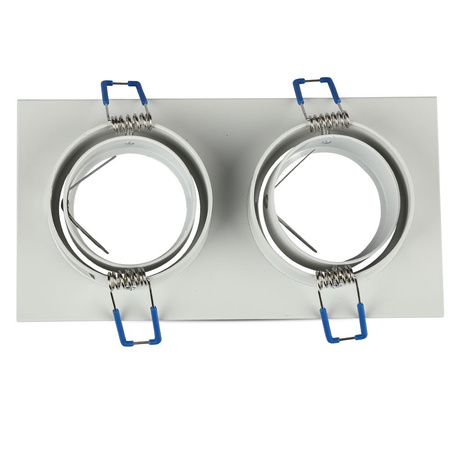 Deckeneinbauleuchte 2xGU10 quadratisch weiß VT-783 V-TAC