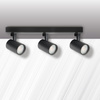 Wand- und Deckenstrahler Leuchte 3x GU10 Schwarz LYNX Sanico Goldlux