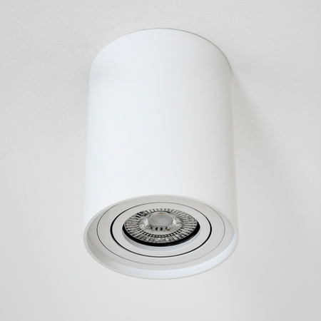 Aufputz HALOGEN Spot Tuba Beweglich AMAT-XL GU10 Rund Weiß 125mm LUMILED