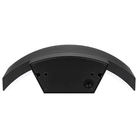 Gartenwandleuchte Elevation LED-Wandleuchte 9W mit Bewegungs- und Dämmerungssensor Schwarz BELLA