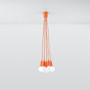 DIEGO LED Pendel-Deckenleuchte 5xE27 Orange Ausleger SOLLUX