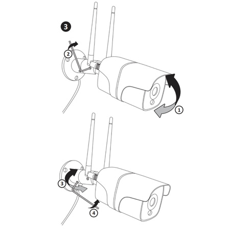 COSMO Z2 IP65 Full HD 2Mpx Außenkamera Tuya SMART WIFI GOLDLUX (Polux) PIR