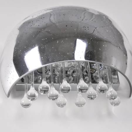 Wandleuchte Wandleuchte JULIA Glas Chrom Kristalle 2xG9 GOLDLUX (Polux) 5901508317438