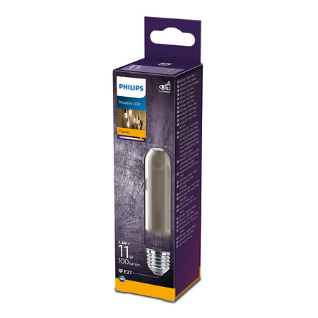 LED Lampen E27 T32 2,3 W = 11 W 100 lm 1800 K warmer Filamentrauch PHILIPS