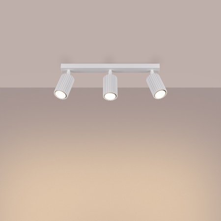 Tuba Spot Reflektor-Deckenleuchte 3x GU10 Weiß Carbon Deep Space SL.1543 Sollux