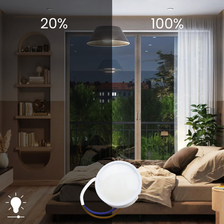 10x LED-Einsatzmodul INSERT Milchig 7W = 60W 120° 670lm 6500K Kalt Dimmbar LUMILED