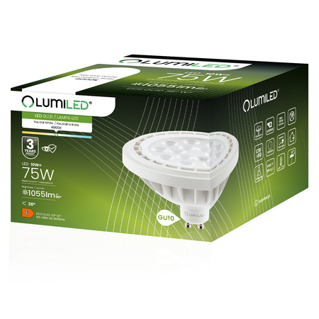 LED Lampen ES111 GU10 10W = 75W 1055lm 4000K Neutral 38° LUMILED