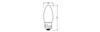 LED-Lampe B35 E27 Kerze 3.4W = 40W 470lm 4000K Neutral 300° STAR CLASSIC Osram