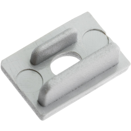 Endkappe für KM33-Profile mit Öffnung Kunststoff, Grau LUMILED