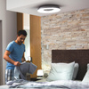 LED STILL Decke Plafond Schwarz 22.5W CCT PHILIPS HUE Bluetooth Zigbee + Dimmschalter