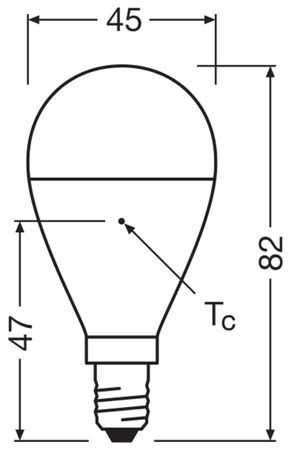 LED-Lampe P45 Ball E14 6.5W = 60W 806lm 4000K Neutral 150° STAR CLASSIC Osram