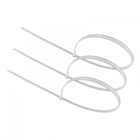 Kabelbinder 3,6x400 mm Weiß TRACKS Zipper Ties OK-36400W .MORE 100 Stk.