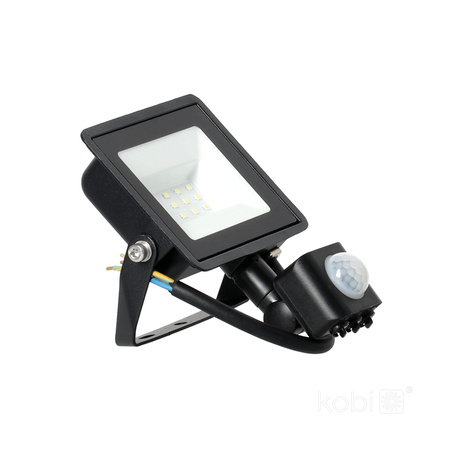 LED-Flutlicht Halogen 30W 2505lm 6500K IP65 Schwarz Bewegungsmelder MH Kobi