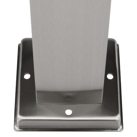 Gartenleuchte quadratische Säule 1x E27 45cm silber IP44