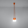 DIEGO LED Pendel-Deckenleuchte 3xE27 Orange Ausleger SOLLUX