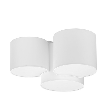 Deckenleuchte MONA WHITE Deckenaufbauleuchten Tuba Weiß Modern 3xE27 3441 TK Lighting