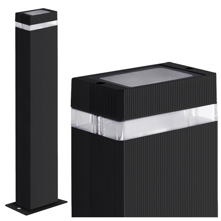 Garten Standing Pole Lampe GU10 Schwarz IP44 Gilbert Sanico Goldlux