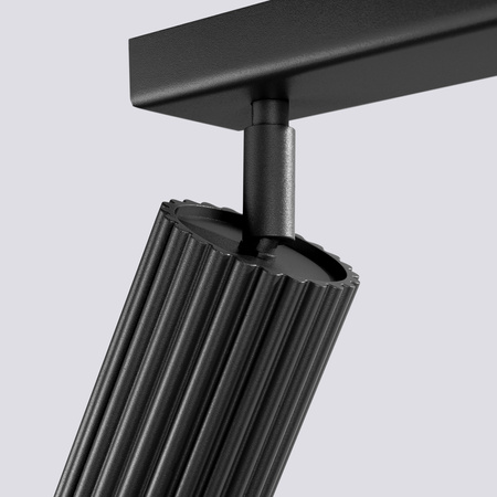 Tuba Spot Reflektor Deckenleuchte 3x GU10 Schwarz Carbon Deep Space SL.1581 Sollux