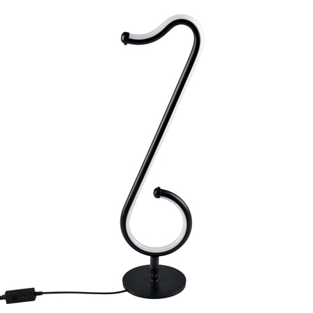 LED Dekorative Tischlampe 15W Schwarz Dimmbar Hinweis Sanico Goldlux