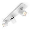 LED Spot Runner Weiß 3x 4.2W CCT PHILIPS HUE Bluetooth Zigbee Deckenleuchte + Dimmschalter