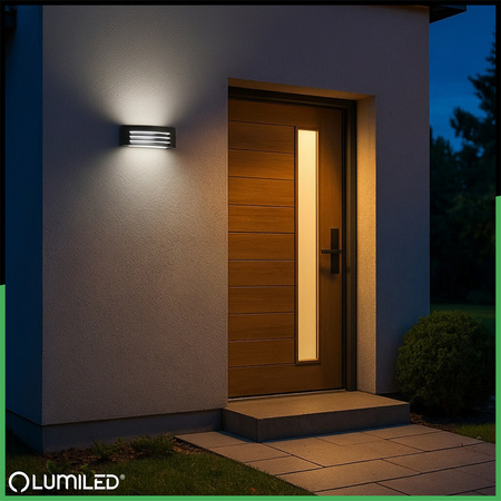 Wandleuchte Außen E27, Garten-Wandleuchte KERIO LUMILED