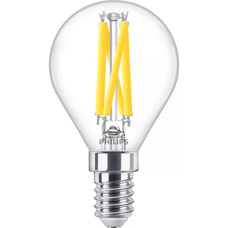 LED-Kugellampe E14 P45 5,9W = 60W 806lm 2700 warmes Filament PHILIPS dimmbar