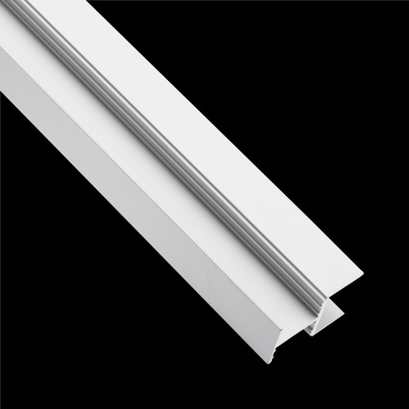 Aluminium-Anodierter Möbelprofil für LED-Streifen KM48, Regaloberfläche 1m Silber LUMILED