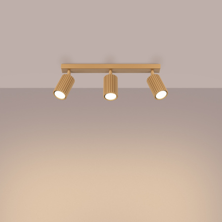 Tuba Spot Reflektor Deckenleuchte 3x GU10 Gold Carbon Deep Space SL.1562 Sollux