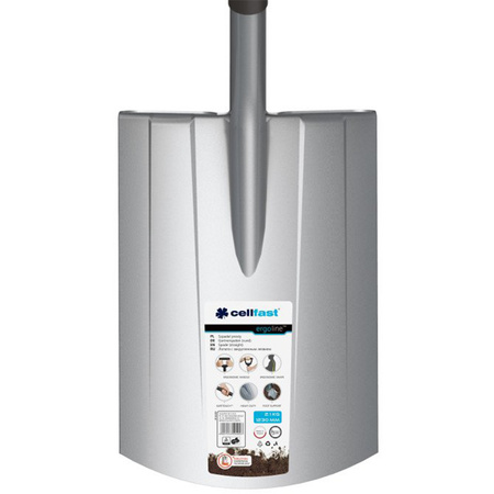 Schaufel Spaten gerade ERGO Strong HARDENED CELLFAST