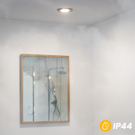 Einbaustrahler GU10, Einbauspot HALOGEN hermetisch für Badezimmer IP44 Kupfer AQUA LUMILED