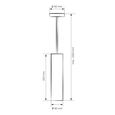 IL MIO LATI GU10 Schwarz und Gold GOLDLUX (Polux) Deckenpendelleuchte 120 cm