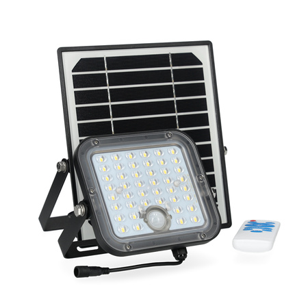 LED Fluter Solarlampe 10W 4000K 1500lm IP65 Bewegungssensor + Fernbedienung KOBI