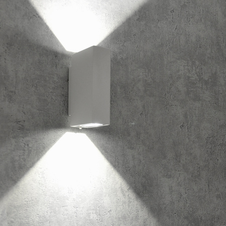 LED Elevation Wandleuchte Weiß Oben/Unten 2x2,5W 4000K Neutral ORLEAN GOLDLUX (Polux)