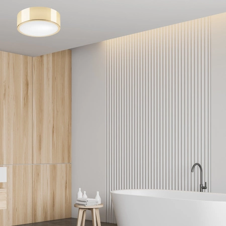 Plafond LED-Deckenleuchte DANTE E27 Weiß Gold Metall LD.PD-6.14 Lamkur