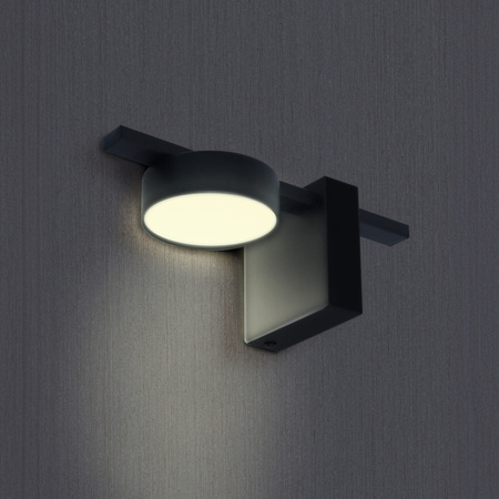 Wandleuchte Außenfassadenleuchte GX53 Schwarz JOY Sanico Goldlux