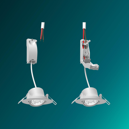 LED-Einbauleuchte 5W 550lm 4000lm Neutral Beweglich Rund Weiß Dimmbar 3-STEP SceneSwitch Koriander Philips