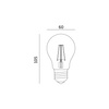 LED-Lampe E27 A60 11.5W 1521lm 3000K Warm 360° Glühfaden KOBI FGS