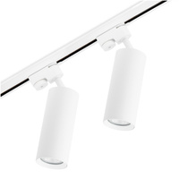 1m Stromschiene + 2x Schieneinstrahler GU10 Weiß RITI LUMILED