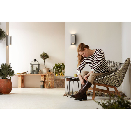 LED Gartenleuchte Wandleuchte TROWEL myGarden 2xGU10 IP44 Top-Bottom Aluminium PHILIPS