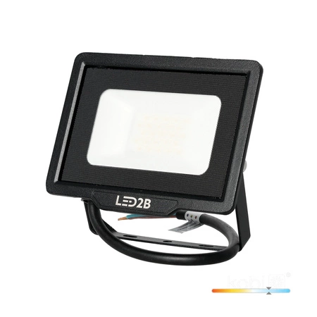 LED Fluter 20W 1600lm 6000K IP65 Schwarz LED2B KOBI MH