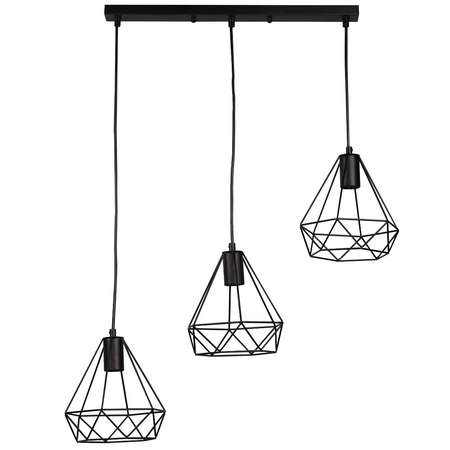 VIGO P IL MIO geometrische Drahthängelampe ZWIS im Loft-Stil 3xE27 GOLDLUX (Polux)