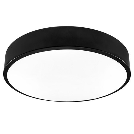 Plafond LED Aufbaumontage 24W 4000K CRI>85 HOUSTON Schwarz 30cm