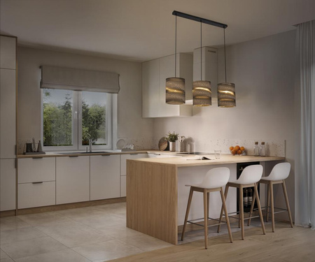 Dekor Decke Pendelleuchte E27 Braun Karton Dekor Ledvance